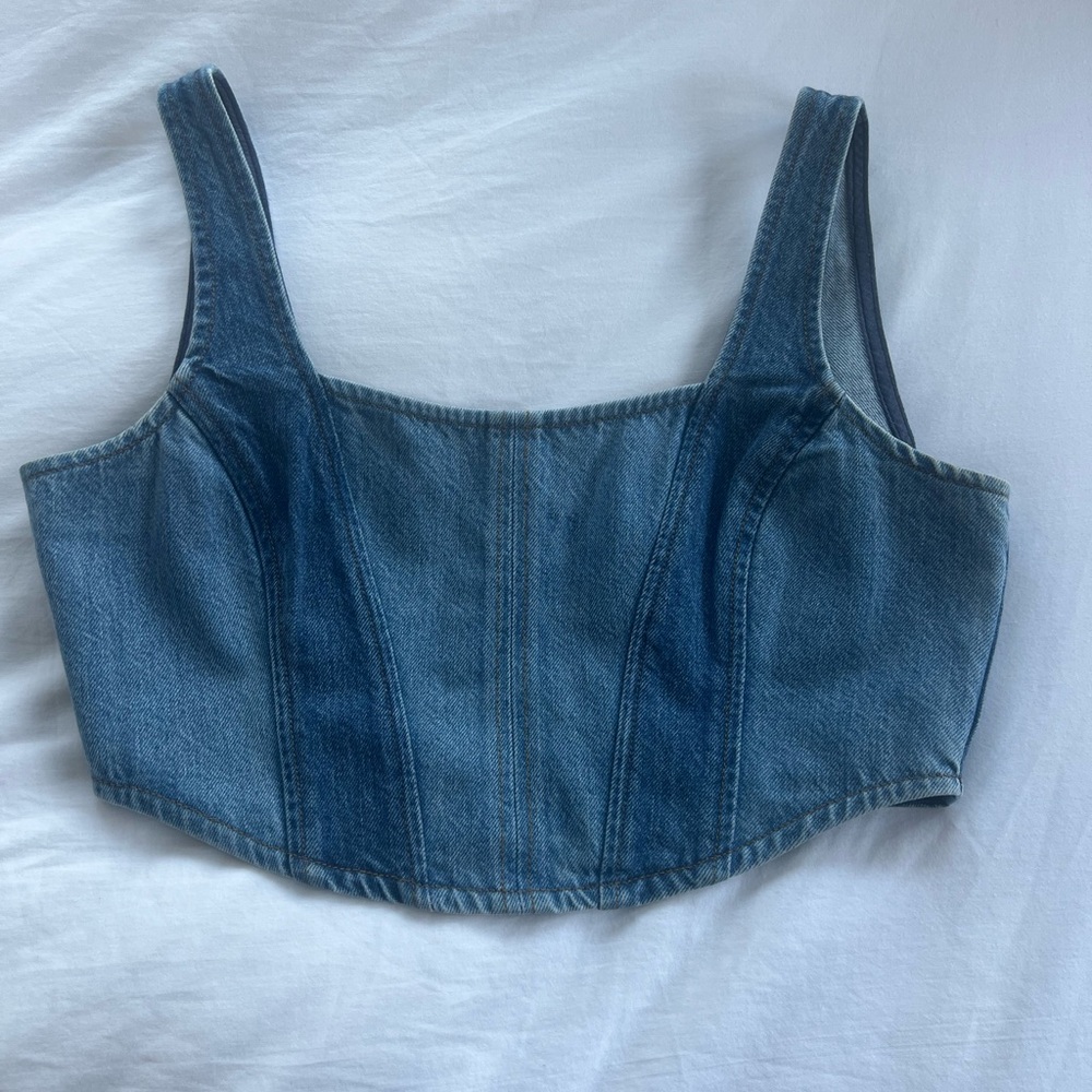 FRAME denim corset top size small great condition - Picture 6 of 7